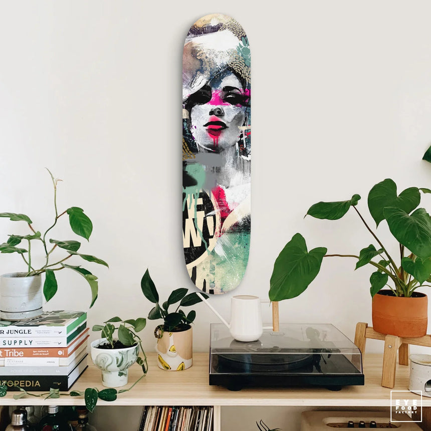 F- LIVE NOW - FAKEBOARDS - 82x22 cm, Dibond®, fakeboard, Maryline Monroe, new