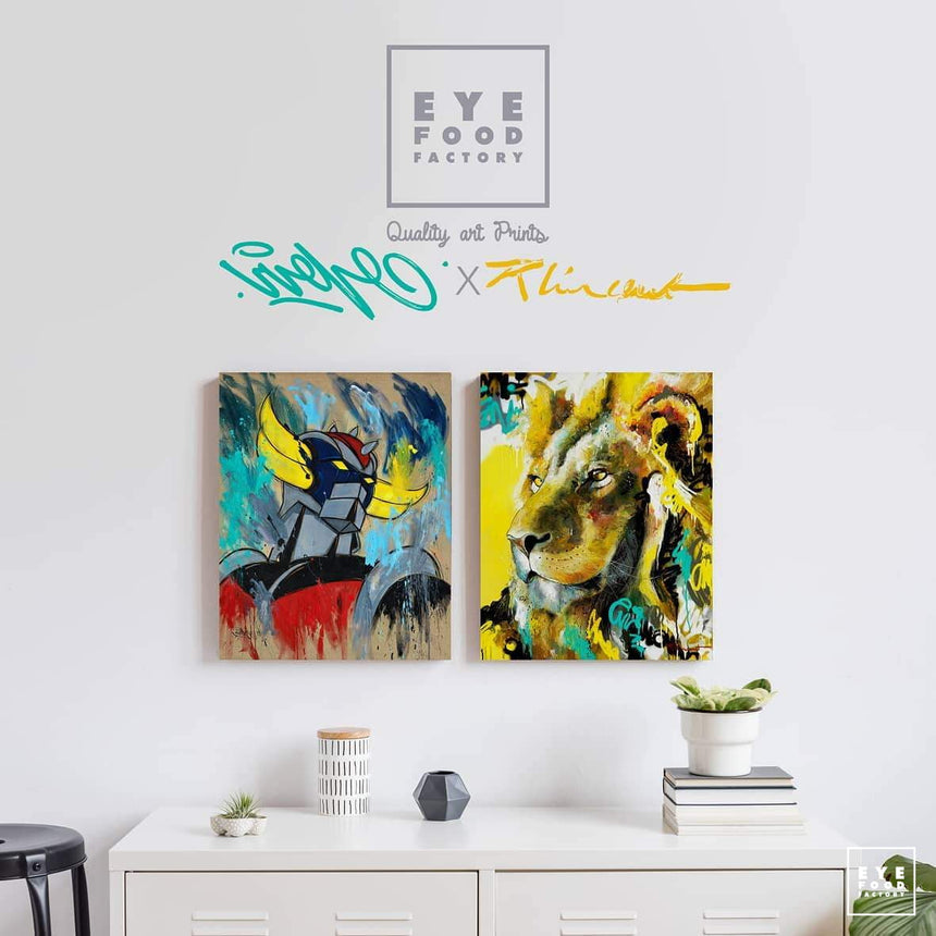 Joseph - Éditions Limitées - @trio806512095, Animaux, Crinière, Dibond®, Jaune
