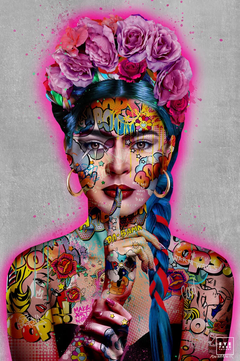 Viva Frida - Éditions Limitées - @nouveau, @quator165110, couleur, Dibond®,