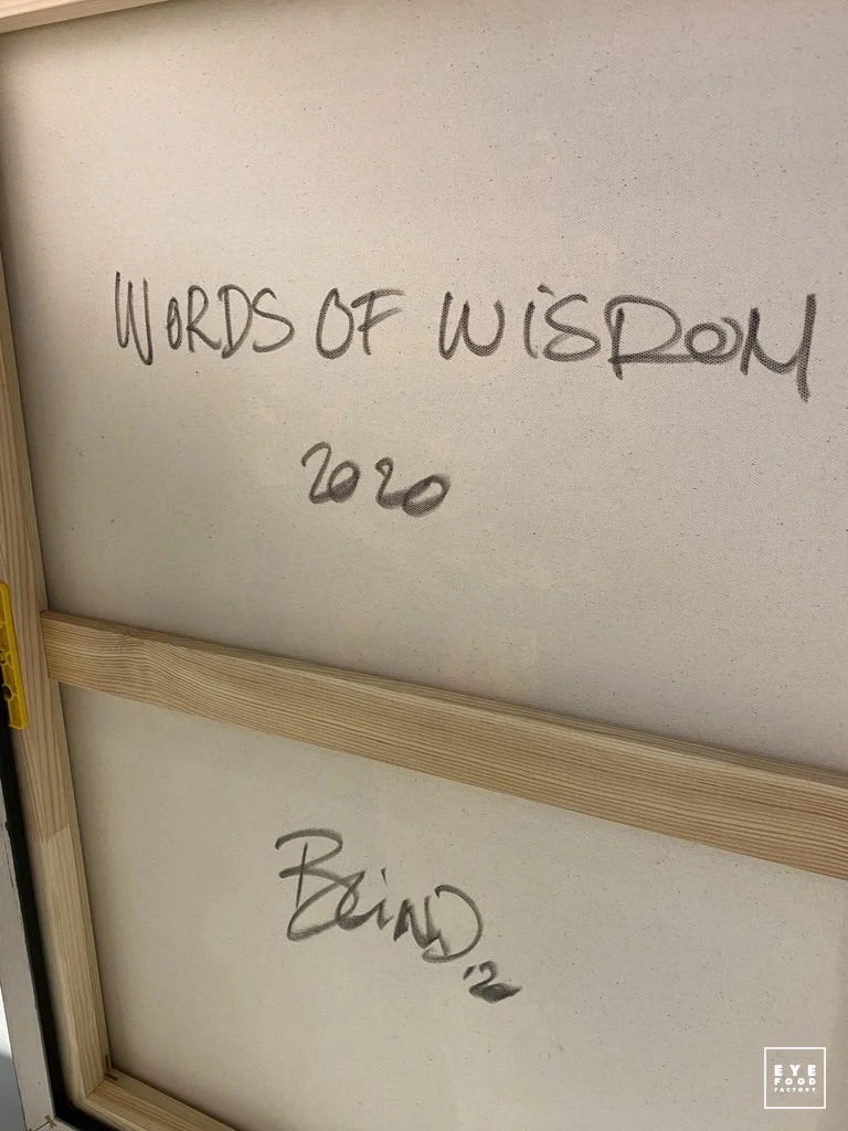 WORDS OF WISDOM - Original - SOLD OUT - Oeuvres Originales - @original,