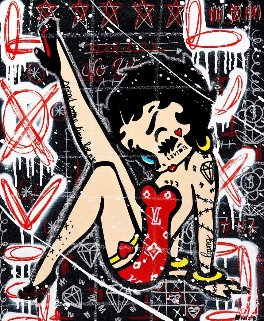 5 stars - Éditions Limitées - @trio806512095, Betty Boop, Dibond®, Femme, Girl