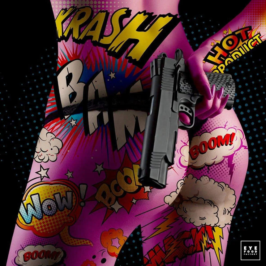 Booty bang - DERNIERS EXEMPLAIRES - 100x100cm, 40x40cm, Bam, BD, Boom