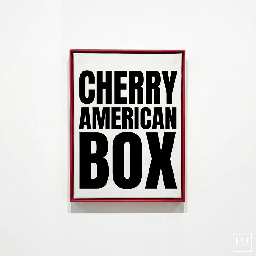 Cherry American Box - AMERICAN BOX - BOX, new, Pour tableau 100x100cm,