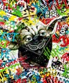 Don't F. with the force - Leinwand + Rahmen / 40x40cm