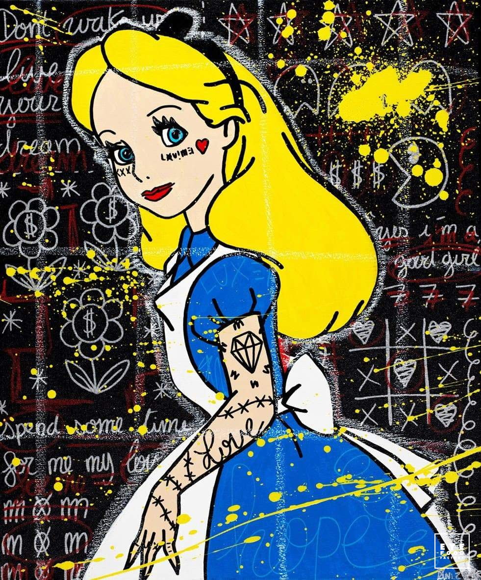 Don’t wake up - Éditions Limitées - @trio8065, Bleu, Cendrillon, Comics, Dibond®