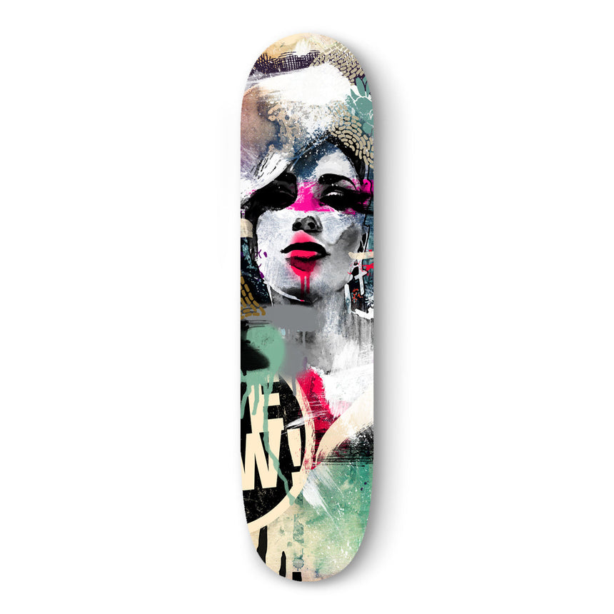 F- LIVE NOW - FAKEBOARDS - 82x22 cm, Dibond®, new, Original, Pop Art