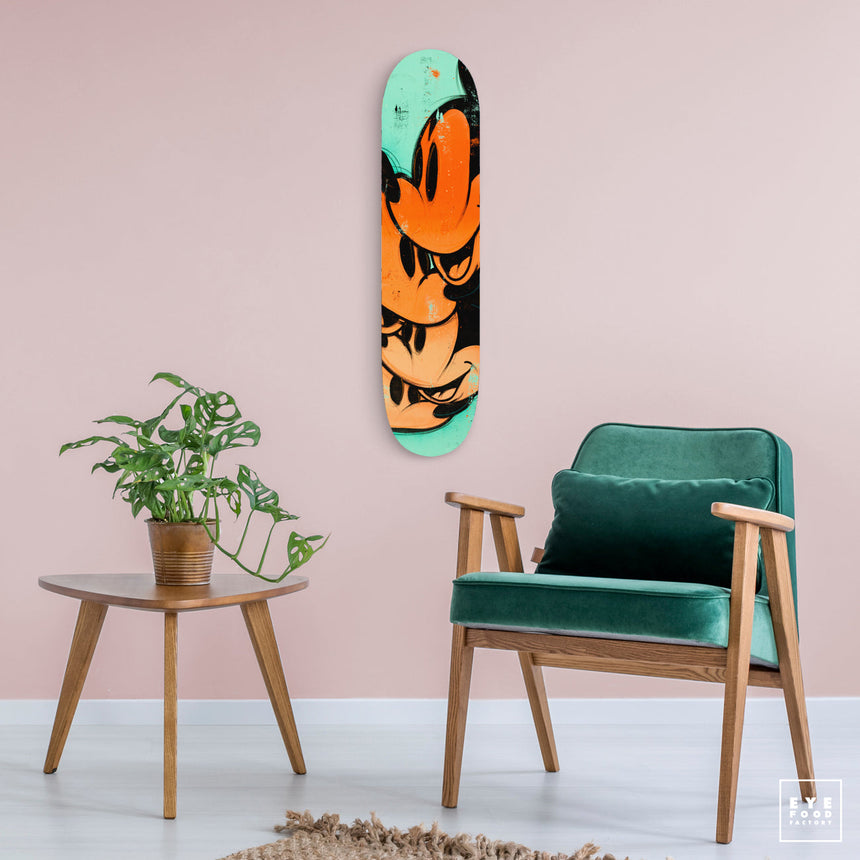 F- ORANGE GRADIENT - FAKEBOARDS - 82x22 cm, Dibond®, fakeboard, FOIRE DE PARIS,