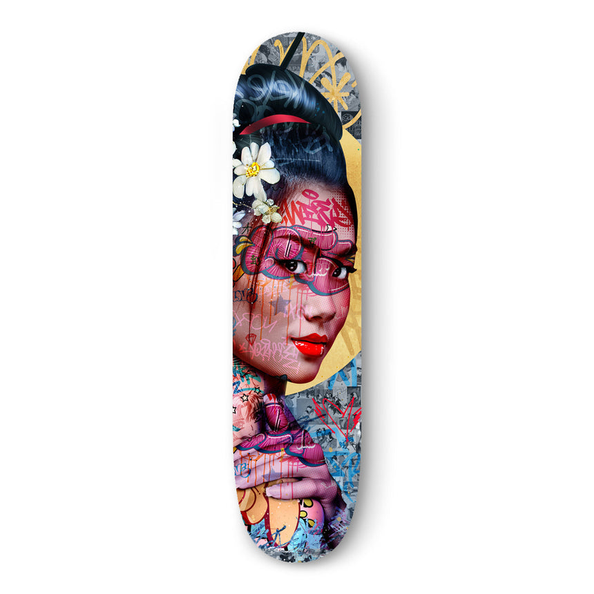 F- SUN LILOO - FAKEBOARDS - 82x22 cm, couleur, Dibond®, fakeboard, Femme