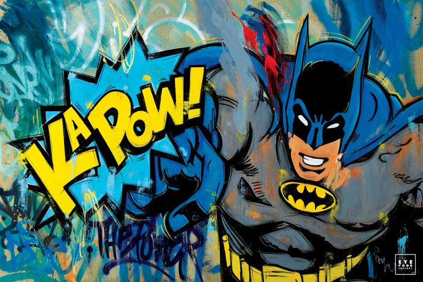 Fight the Power - Éditions Limitées @quator165110, Batman, Bleu, Cartoon,