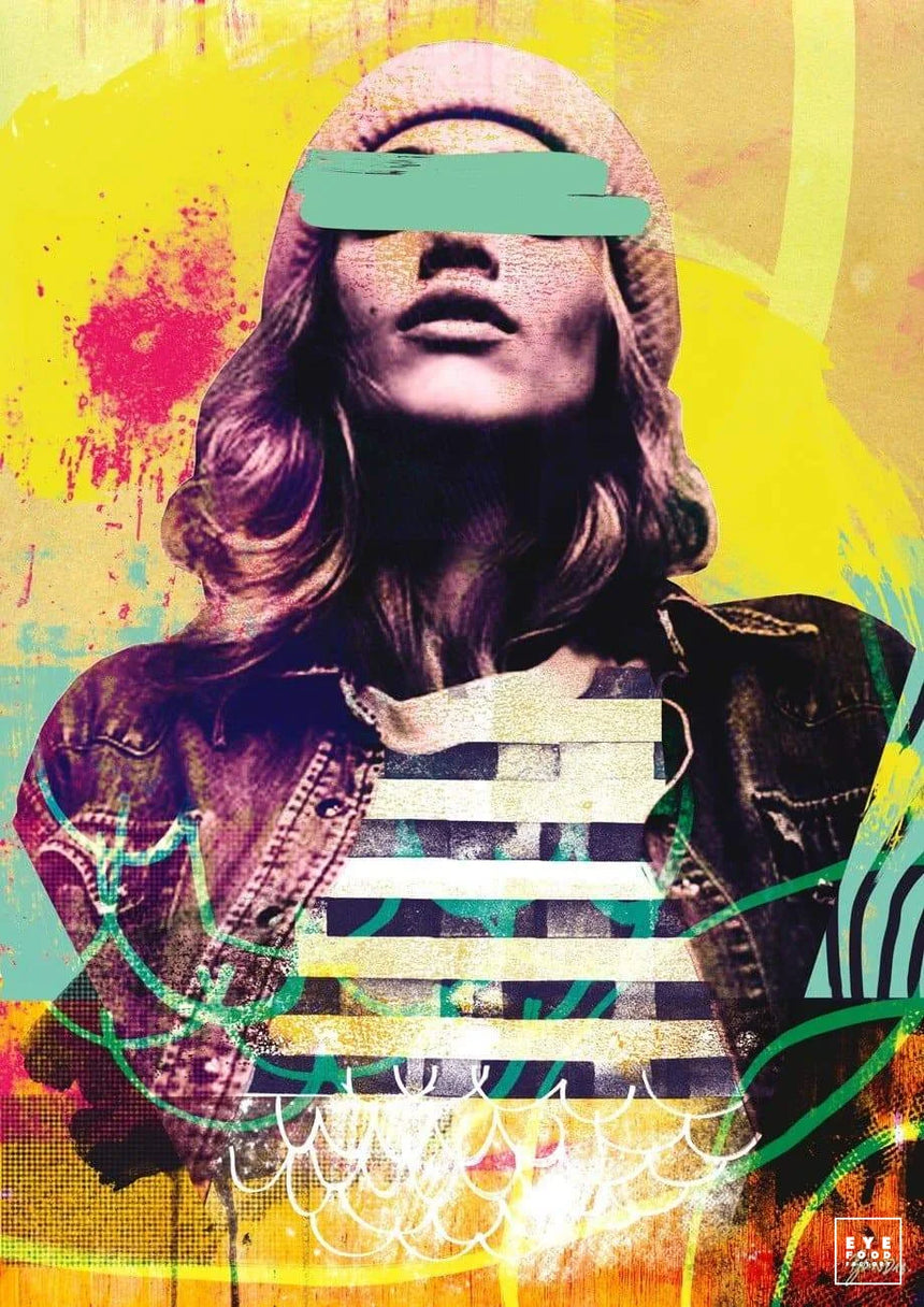 Go with the flow - DERNIERS EXEMPLAIRES - @trio8055, Blonde, Cuir, Dibond®,