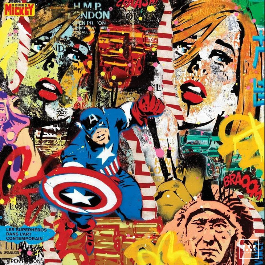 Le Journal de Mickey - Éditions Limitées - @trio6565, Captain America, Collage,