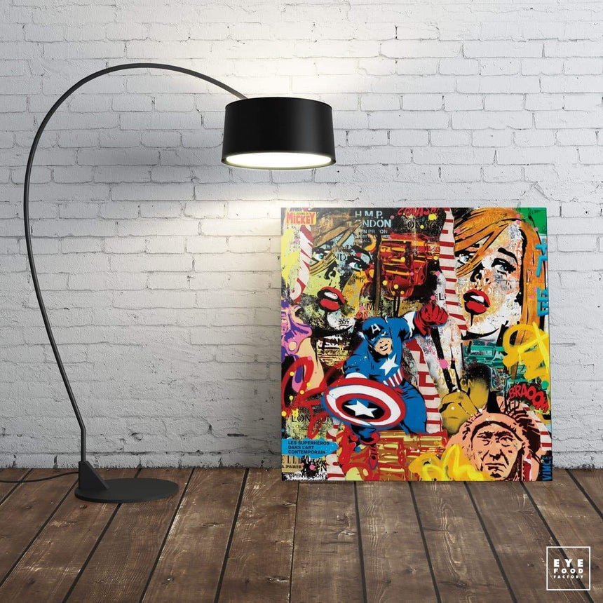 Le Journal de Mickey - Éditions Limitées - @trio6565, Captain America, Collage,