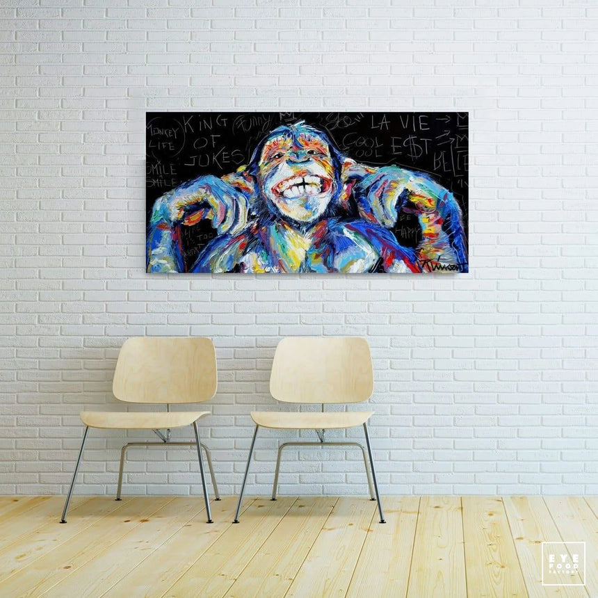 King of Jokes - Éditions Limitées - 100x50cm, @bestsellers, Animaux, Bleu,