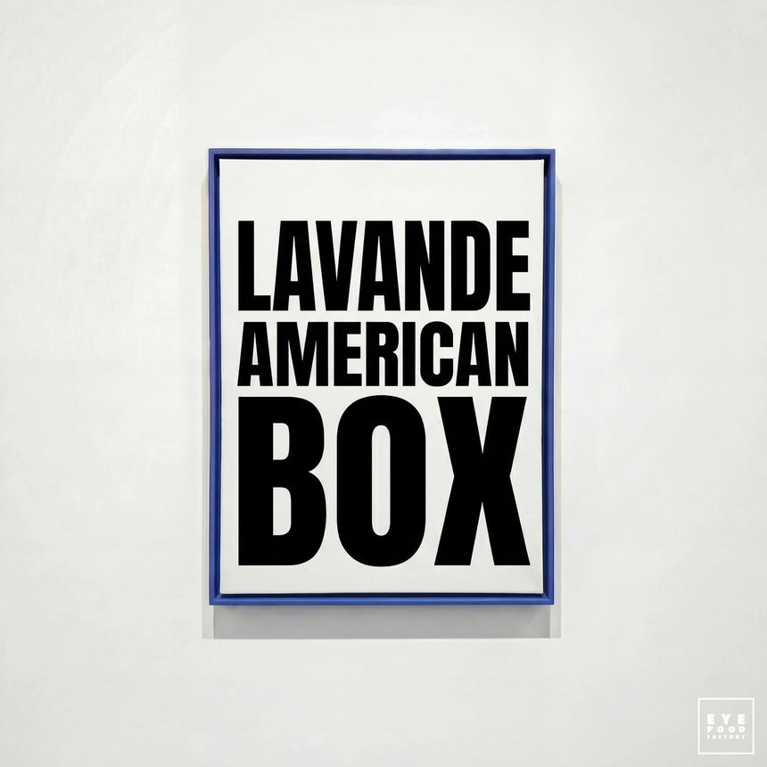 Lavande American Box - AMERICAN BOX - BOX, new, Pour tableau 100x100cm,