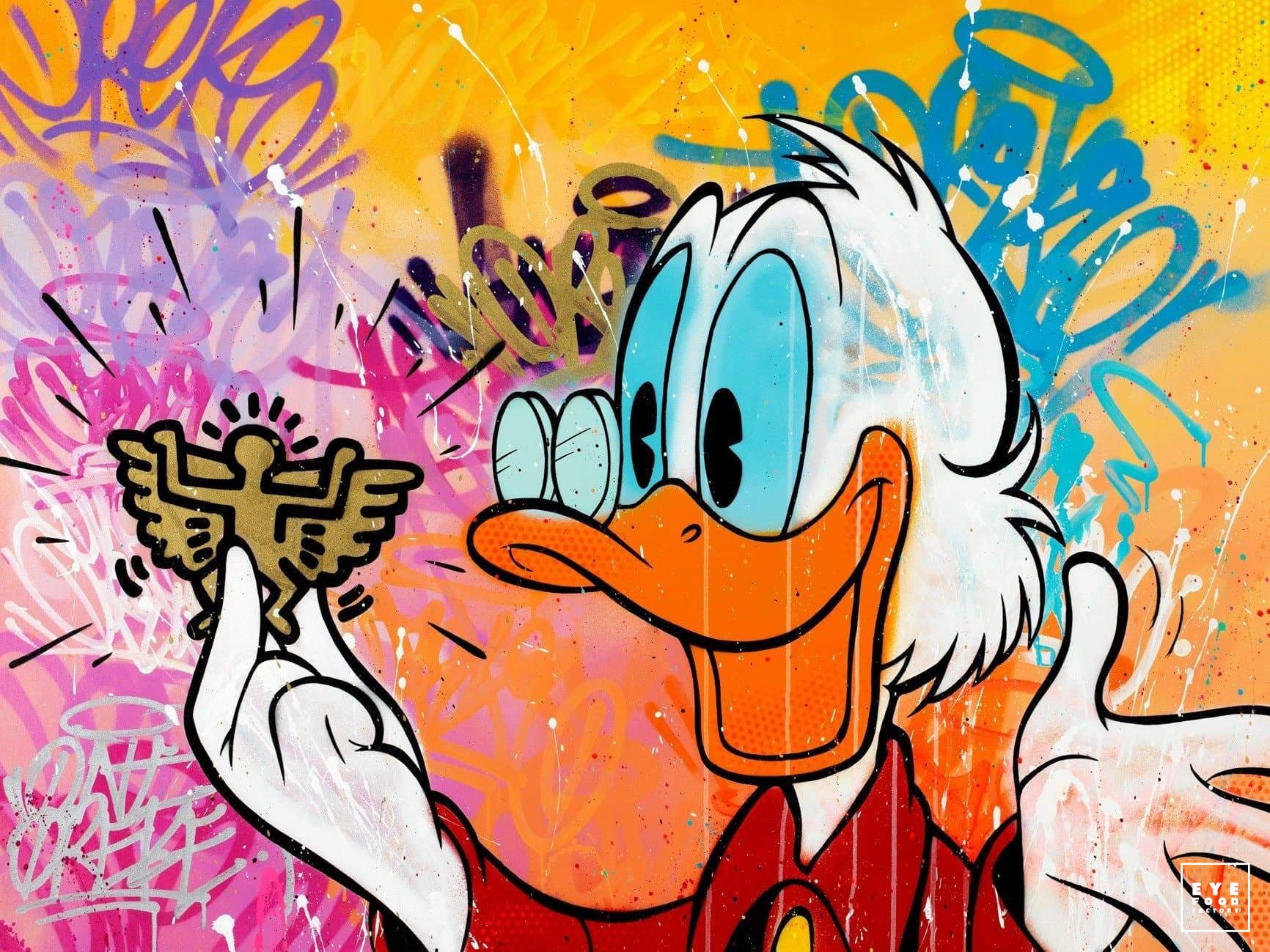 Little angel - Éditions Limitées - @trio8060, Canard, Comics, Dibond®, Graffiti