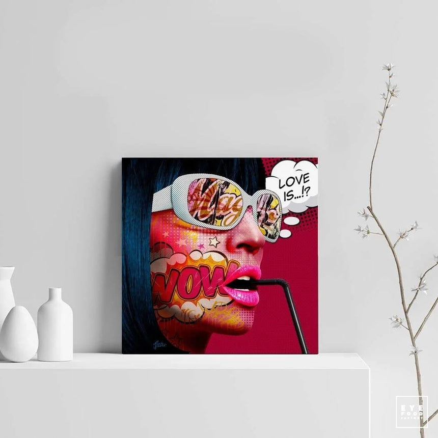 Love is - DERNIERS EXEMPLAIRES - 100x100cm, 40x40cm, BD, Brunes, couleur