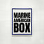 Marine American Box - AMERICAN BOX - BOX, new, Pour tableau 100x100cm,