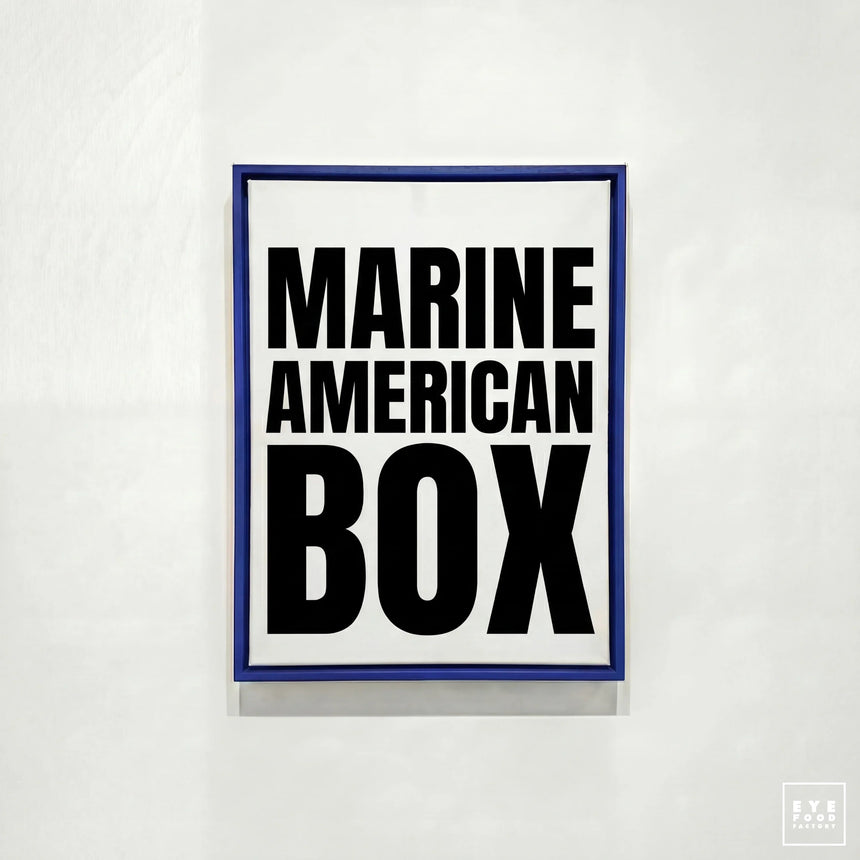 Marine American Box - AMERICAN BOX - BOX, new, Pour tableau 100x100cm,