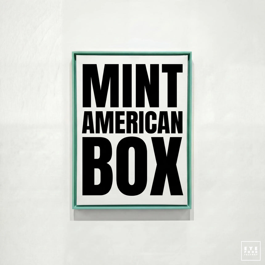 Mint American Box - AMERICAN BOX - BOX, new, Pour tableau 100x100cm, 100x150cm,