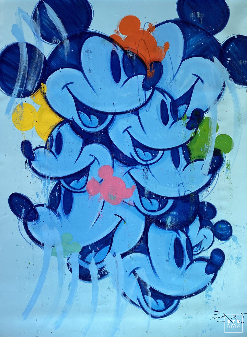 MOUSE ACCUMULATION - BLUE SHADES - Original - Oeuvres Originales - @original,