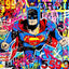 Superbat - DERNIERS EXEMPLAIRES - @trio6565, bande-dessinée, Batman, Bleu,
