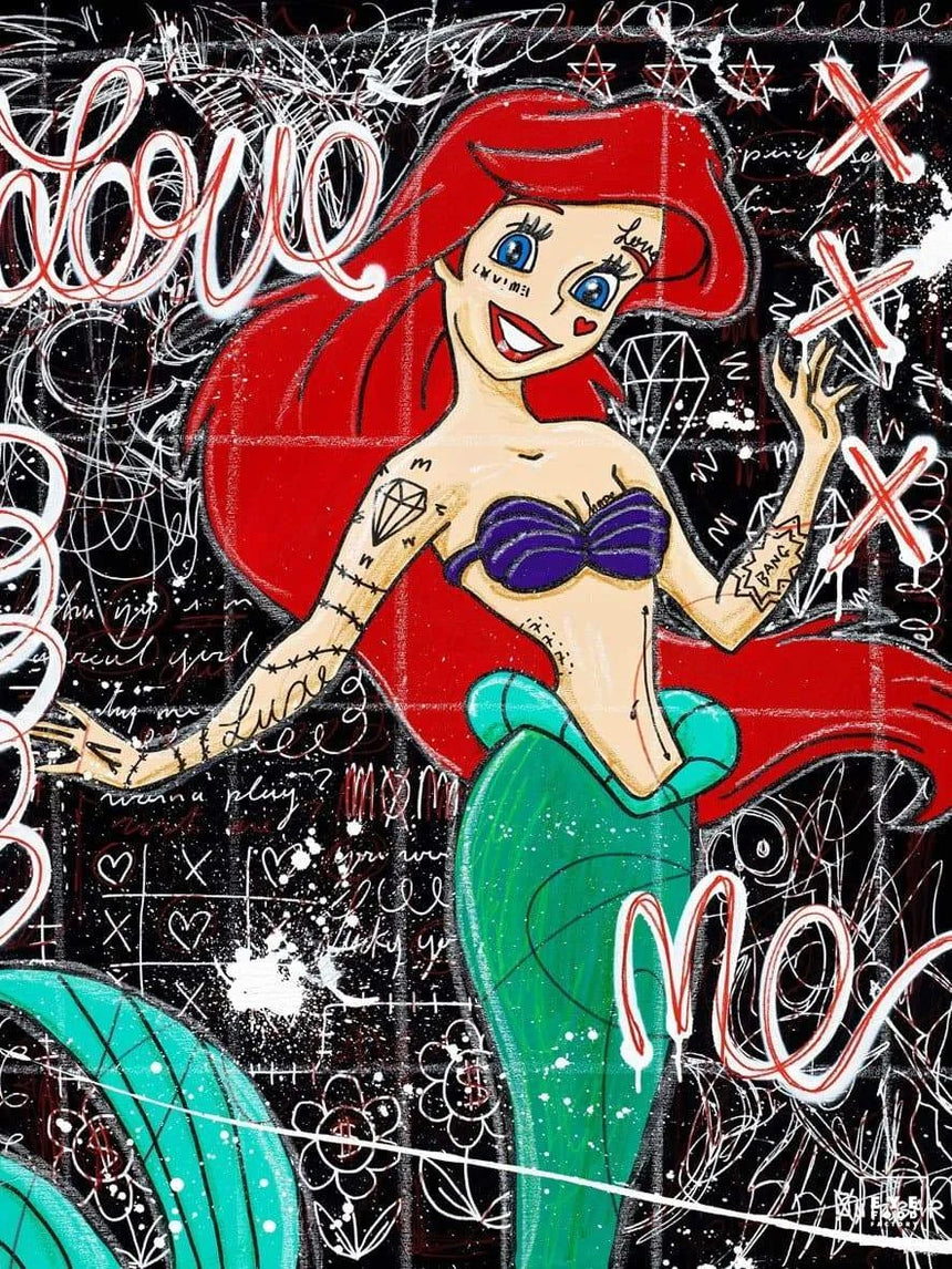 Swimming - Éditions Limitées - @trio8060, Comics, Dibond®, Girl, LASTCHANCE