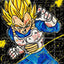 Vegeta - Éditions Limitées - @trio8065, Bleu, Combat, Comics, Dibond®