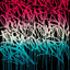 Writing - Éditions Limitées - 165x130cm, @nouveau, bleu blanc rouge, couleur,